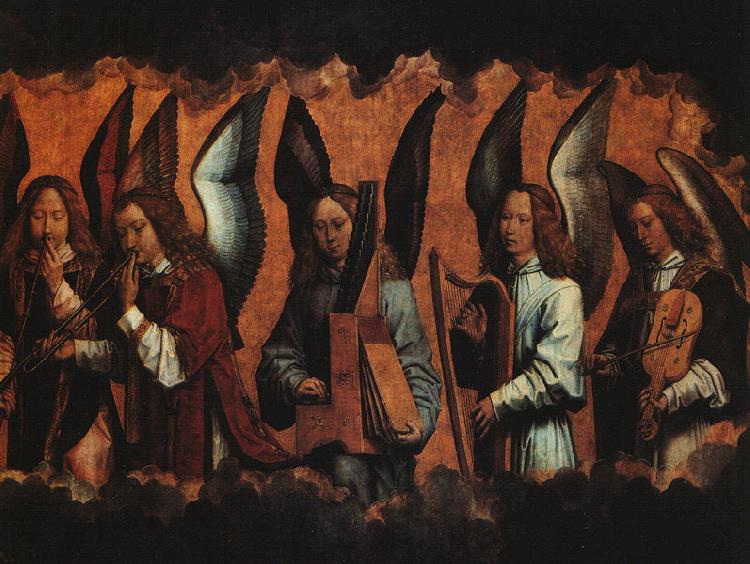 Hans Memling Musician Angels  dd oil painting picture